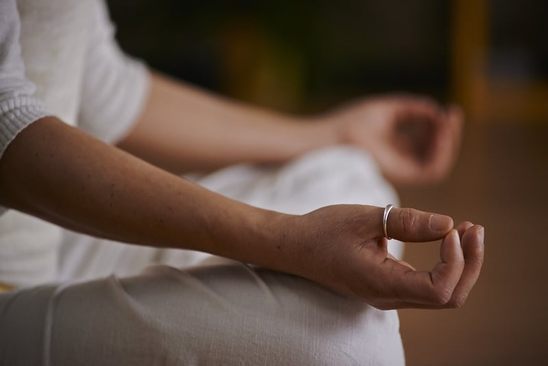 Woman meditating